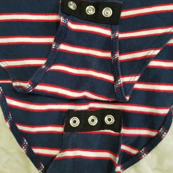 H & M striped basic bodysuit.  Size L - Picture 5 of 10